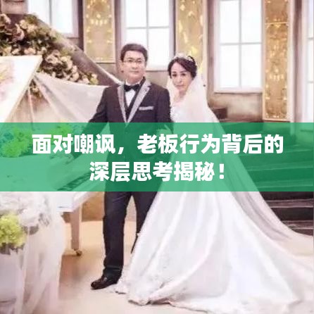 面对嘲讽，老板行为背后的深层思考揭秘！