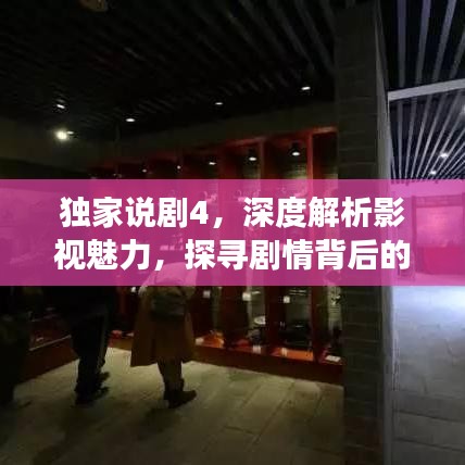独家说剧4，深度解析影视魅力，探寻剧情背后的故事揭秘