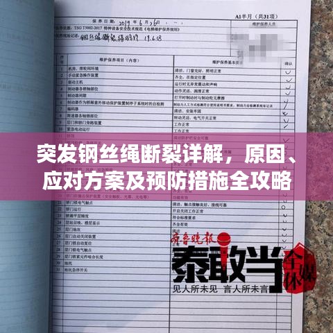 突发钢丝绳断裂详解，原因、应对方案及预防措施全攻略