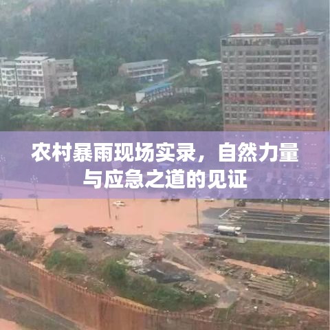 农村暴雨现场实录，自然力量与应急之道的见证