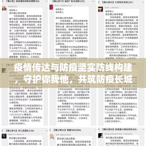 疫情传达与防疫坚实防线构建，守护你我他，共筑防疫长城！