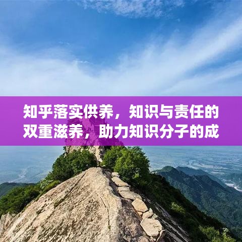 知乎落实供养，知识与责任的双重滋养，助力知识分子的成长与担当