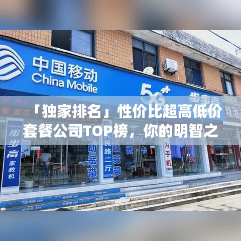 「独家排名」性价比超高低价套餐公司TOP榜，你的明智之选！