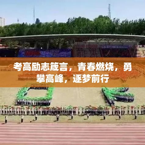 考高励志箴言，青春燃烧，勇攀高峰，逐梦前行
