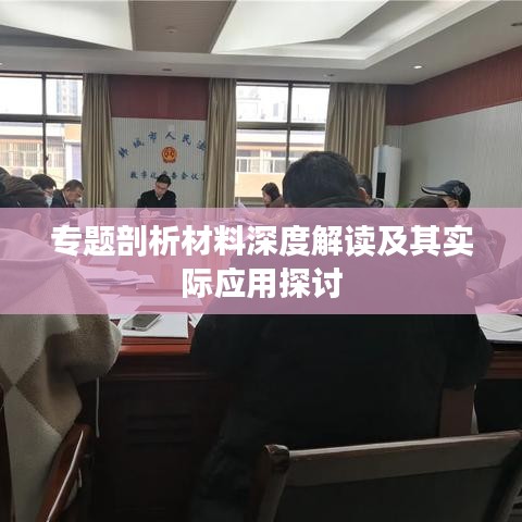 专题剖析材料深度解读及其实际应用探讨