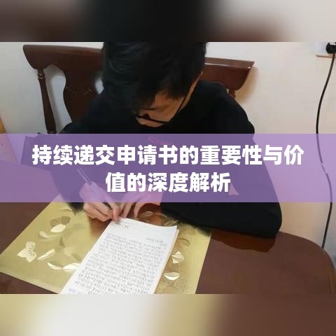持续递交申请书的重要性与价值的深度解析