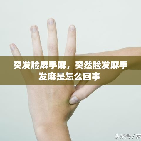 突发脸麻手麻，突然脸发麻手发麻是怎么回事 