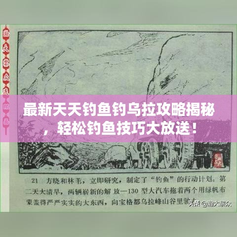 最新天天钓鱼钓乌拉攻略揭秘，轻松钓鱼技巧大放送！
