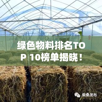 绿色物料排名TOP 10榜单揭晓！