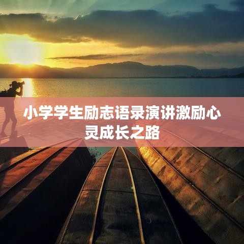 小学学生励志语录演讲激励心灵成长之路