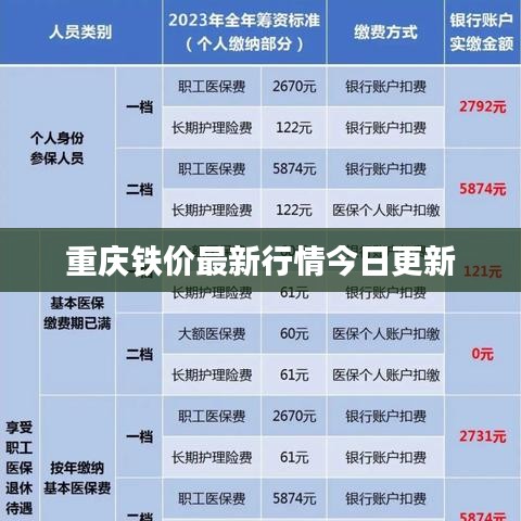 重庆铁价最新行情今日更新