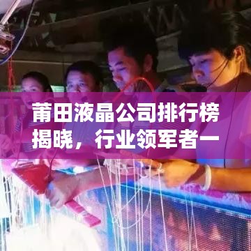 莆田液晶公司排行榜揭晓，行业领军者一览