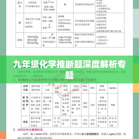 九年级化学推断题深度解析专题