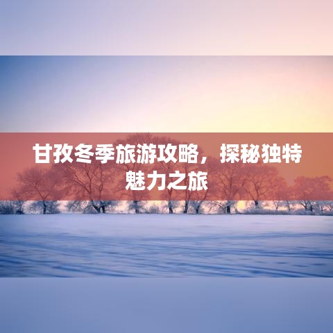 甘孜冬季旅游攻略，探秘独特魅力之旅