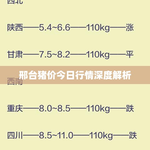 邢台猪价今日行情深度解析