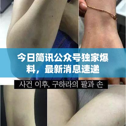 今日简讯公众号独家爆料，最新消息速递