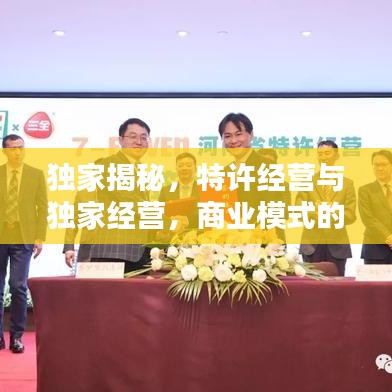 独家揭秘，特许经营与独家经营，商业模式的独特魅力与探索