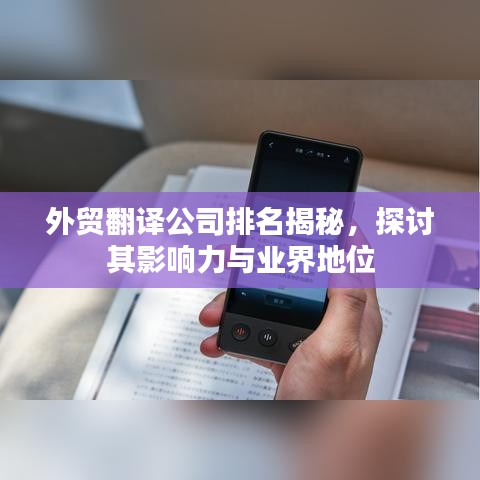 外贸翻译公司排名揭秘，探讨其影响力与业界地位