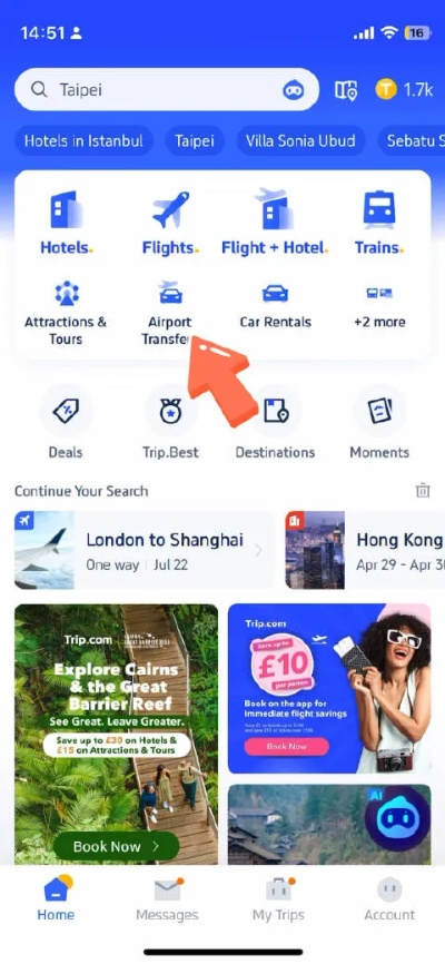 携程英语版本,科学分析解析说明 户外版_v10.350